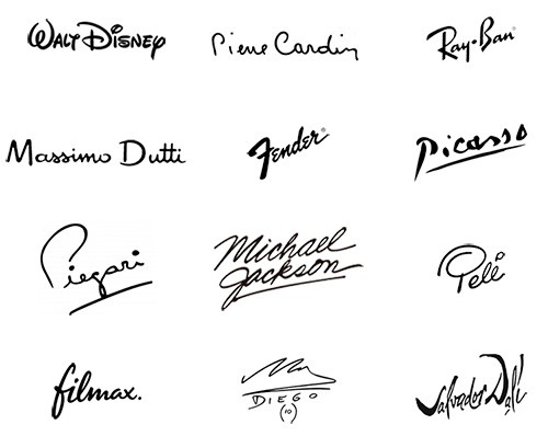 Logotipos con firmas