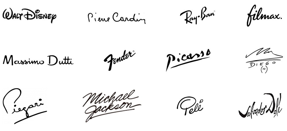 Logotipos con firmas