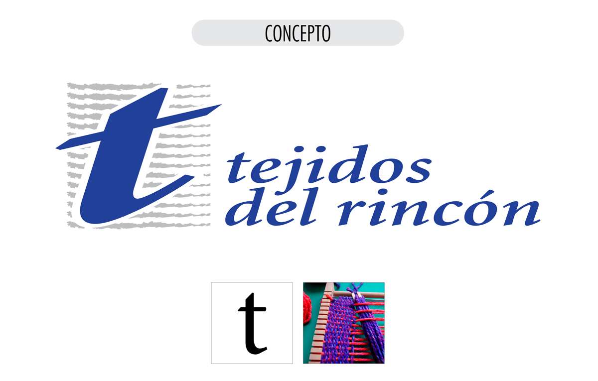 Tejidos del Rincón logo concepto