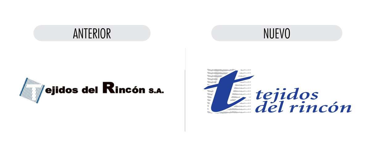 Tejidos del Rincón logo restyling