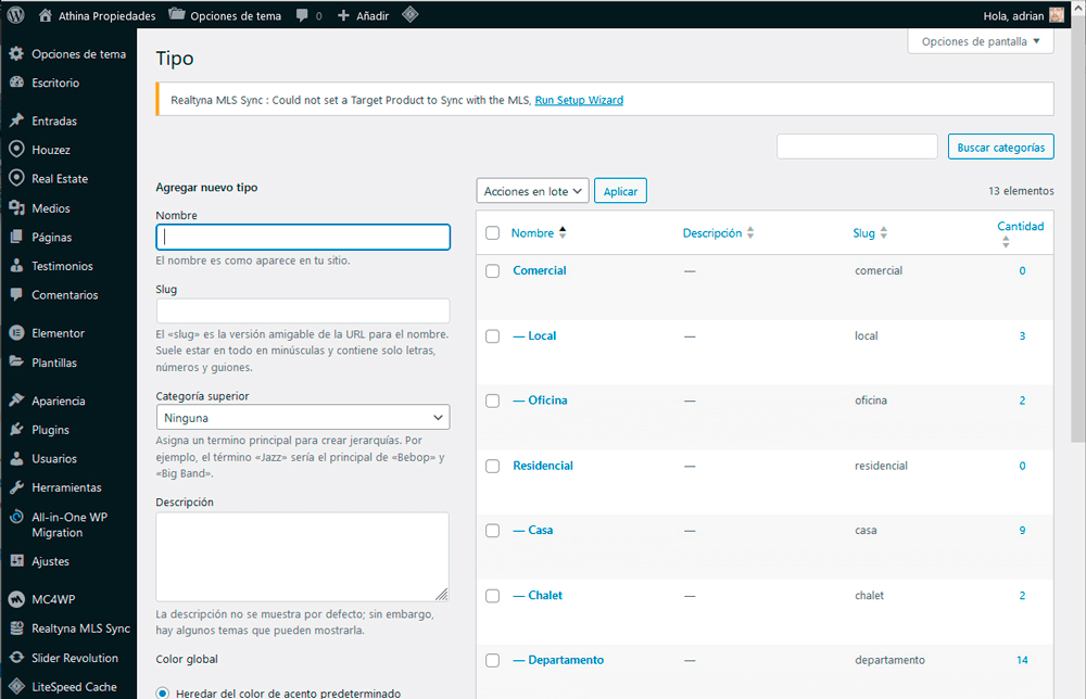 categorias de propiedades categorias de propiedades