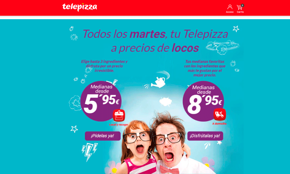 venta flash telepizza