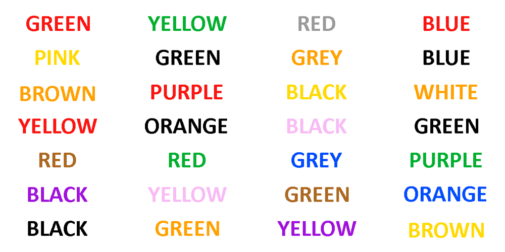 Decir el color